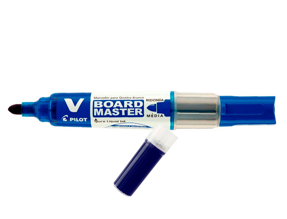 RECHARGE PILOT WBS-VS POUR MARQUEURS V BOARD MASTER TRACÉ 2MM ENCRE LIQUIDE BASE ALCOOL COULEURS VIVES BLEU